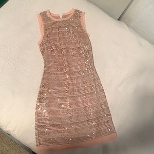 Pink sequin dress